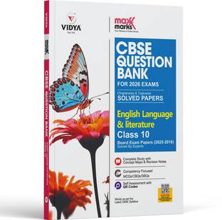 Maxx Marks CBSE Question Bank Class 10 English Language & Literature  - LMP Last Minute Preparation Sample Question Papers for 2023 Board Exams with Triple 'S' Sure Shot Success System