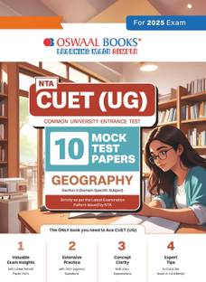 Oswaal NTA CUET (UG) 10 Mock Test Papers Geography (For 2025 Exam)
