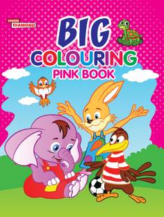 Big Colouring Pink Book for 5 to 9 Years Old Kids| Fun Activity and Colouring Book for Children