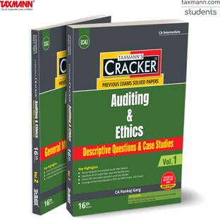 Taxmann's CRACKER for Auditing & Ethics (Paper 5 | Auditing) – Two-volume Edition with (topic/attempt-wise) past exam questions & (point-wise) answers | CA Inter | May/Sept. 2025 Exams