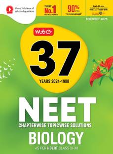 MTG 37 Years NEET Previous Year Solved Question Papers with NEET PYQ Chapterwise Topicwise Solutions - Biology For NEET 2025 Exam | Get Free access of Smart Book & Video Solutions (Based on Latest Syllabus)