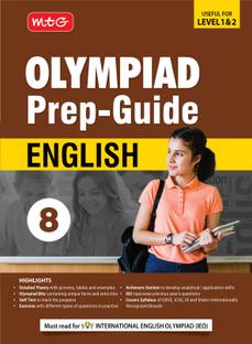 MTG Olympiad Prep-Guide Class 8 English (IEO) - Detailed Theory, Self Test with IEO Topicwise Previous Year Question Paper For SOF 2024-25 Exam
