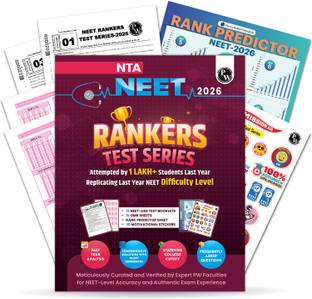 PW NTA 15 NEET Rankers Test Series 2026 | Verified & Curated by Expert Faculties | 15 NEET-Like Test Booklets 15 OMR Sheets Rank Predictor Motivational Stickers Solution Booklet & Statewise Cutoff Guide