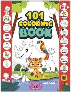 101 Colouring Book for Kids - Drawing Books  - Best Selling Colour Book for Kids in India | Return Gift - Premium Quality Coloring Book | Ages: 2 - 6 Year | Two Brothers Publications