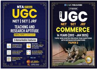 UGC NET Commerce  - Paper 2 & UGC NET Paper 1 2025 [Set of 2 Books] | Previous Year Solved Papers Unit Wise Sorted with Detailed Solutions | PYQ Book for NTA UGC NET/JRF and SET Commerce Examinations (Paper 1 & Paper 2) in India | IFAS Publications