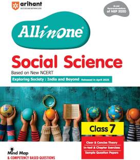 Arihant All in One Social Science Class 7 for CBSE Exam 2025-26| Latest NCERT-Based Book | Full Syllabus Coverage with Chapterwise Theory, Grammar, Writing, Practice & Sample Papers