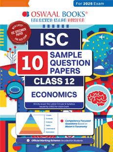 Oswaal Isc | 10 Sample Question Papers | Class 12 | Economics