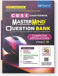 Mastermind CBSE Question Bank Class 10 Computer Applications Exam 2026 With 4 Mock Papers