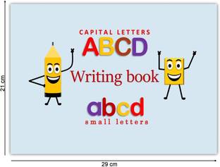 ABCD Writing Practice for Kids - Capital and Small Letters  - Learning Book