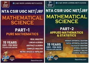 CSIR NET Mathematical Science  - 2025 (Set of 2) | Pure, Applied & Statistics | Chapterwise Solved Papers (2011–FEB 2025) With Detailed Explanations | Ideal for NET, UGC , JRF, SET, GATE Exam | Part 1 & 2 | IFAS Publications