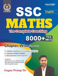 SSC MATHS | Chapter-Wise + Type-Wise + Exam-Wise 8000+ TCS MCQ | The Complete Coaching | English Medium | Gagan Pratap Sir | Useful for SSC CGL & CHSL (Tier-I & II), CPO, MTS, CDS, GD Selection Post & Other Competitive Exams