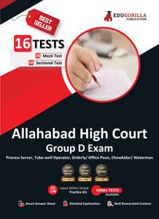 Allahabad High Court Group D Exam Book  - 2024 (English Edition) - 8 Full Length Mock Tests and 8 Sectional Tests (1000 Solved Questions) with Free Access to Online Tests