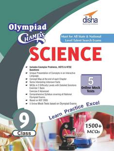 Olympiad Champs Science Class 9 with 5 Mock Online Olympiad Tests