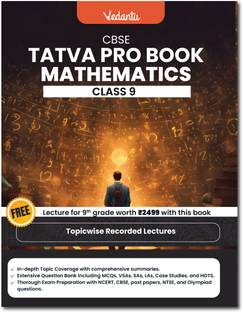 Vedantu Tatva Pro CBSE Class 9 Mathematics Question Bank | Chapter wise & Topic wise Theory, Previous Year Questions, and Free Year-Long Recorded Course