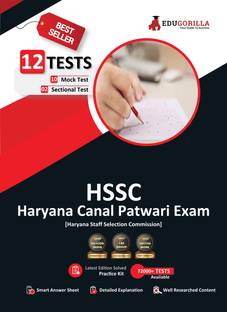 HSSC Haryana Canal Patwari Book  - 1000+ Solved Questions (10 Mock Test + 2 Previous Year Papers) | Free Access To Online Tests