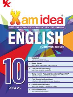 Xam idea English (Communicative) Class 10 Book | CBSE Board | Chapterwise Question Bank | Based on Revised CBSE Syllabus | NCERT Questions Included | 2024-25 Exam