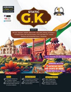 Examcart Static GK Book by Varun Awasthi Sir for SSC GD, Banking, DSSSB, Railway, Police, Defence, NDA, CDS, Agniveer, CTET, State PCS, & All Competitive Exams 2025 Exams (English Medium)