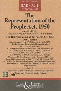 The Representation of the People Act, 1950 Along with Comments Supreme Court Guidelines, Landmark Judgments