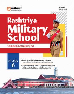 Arihant Study Guide for Rashtriya Military School Common Entrance Test Class 6 | Strictly according to Exam pattern and Syllabus
