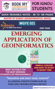 IGNOU MGYE 021 Emerging Application of Geoinformatics Quick Readable Notes | Important Topic-wise Conceptual Notes | Master of Science (Geoinformatics) (MSCGI)