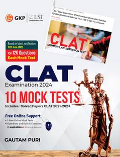 Clat 2024 - 10 Mock Tests