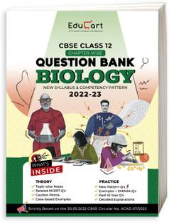Educart CBSE Class 12 BIOLOGY Question Bank 2022 (based on new Sample Paper Pattern of 16th Sep 2022)