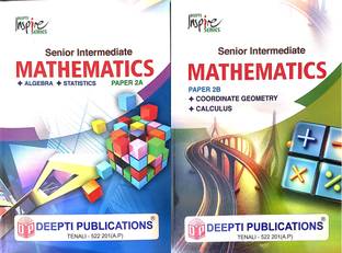 AP & TS Senior Intermediate Mathematics Paper 2A & 2B 2025 (Set of Two Books)