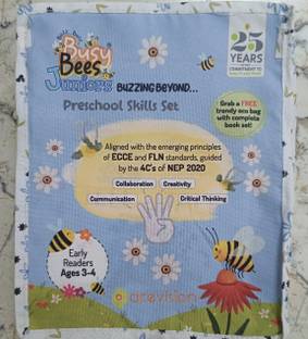 Acevision Busy Bees Juniors Preschool Skills Book Set Early Readers Ages 3-4