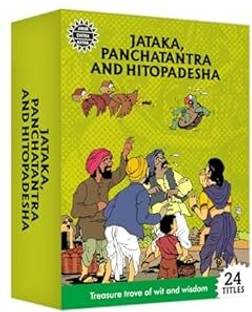 Jataka, Panchatantra, Hitopadesha Collection: 24 Book Set | Indian History, Folktales & Humor | Cultural Stories for Kids & Adults | Illustrated Children's Comic Books | Amar Chitra Katha