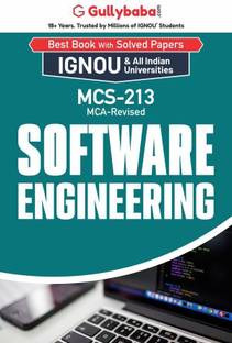 Gullybaba IGNOU MCA (Revised) 1st Sem MCS-213 Software Engineering in English - Latest Edition IGNOU Help Book with Solved Previous Year's Question Papers and Important Exam Notes