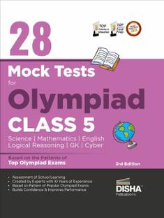 28 Mock Test Series for Olympiads Class 5 Science, Mathematics, English, Logical Reasoning, Gk & Cyber