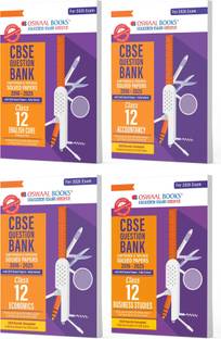 Oswaal Cbse Question Bank Class 12 Set of 4 Books | English Core | Acc