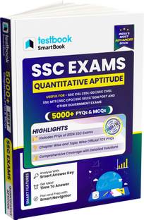 Testbook SSC Quantitative Aptitude SmartBook 5000+ Questions  - 2025 Edition | Ideal for SSC CGL, SSC CHSL, SSC MTS, SSC CPO, SSC Selection Post, SSC GD, RRB NTPC, Group D and other Govt. exam