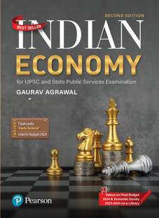 Indian Economy for UPSC -Prelims&Mains & State Civil Services Examination,2e|Current affairs & static questions- Pearson