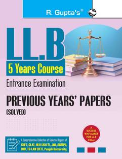 LL.B-Five Years Course Entrance Exam Previous Years' Papers [Solved]