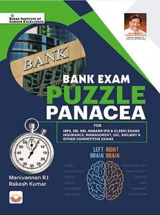 Bank Exam Puzzle Panacea for IBPS PO, SBI PO, RBI , NABARD (English Medium) (3924)