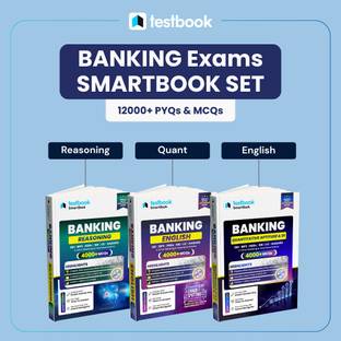 Banking SmartBook Combo Books: Reasoning, Quantitative Aptitude & DI and English Language | Set of 3 Books  - 2025 Edition | Ideal for SBI, IBPS, RRBs, RBI, LIC, NABARD, and other major Banking & Insurance exams