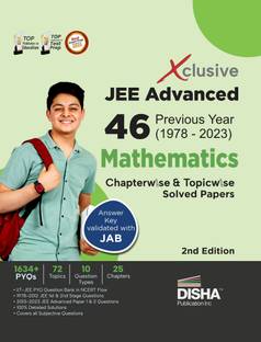 Xclusive Jee Advanced 46 Previous Year (1978 - 2023) Mathematics Chapterwise & Topicwise Solved Papers