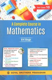 A Complete Course in Mathematics for Class 10 Paperback, B K SINGH|New Latest Edition For 2025-2026