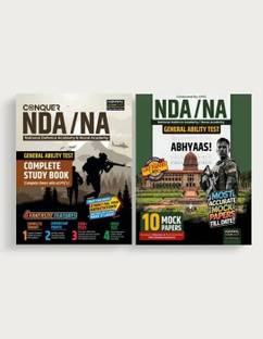 Examcart NDA / NA General Ability Test (GAT) Yodha Combo | Complete Study Guidebook with PYQs + 10 Mock Test Papers | For NDA/NA Entrance Exam 2025 | Theory, Current Affairs, Science, History & Model Papers (English Medium) (Set of 2 Books)