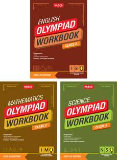 MTG Class-4 NSO-IMO-IEO (Science, Mathematics & English) Olympiad Workbook Combo (Set of 3 Books) | MCQs, & Achievers Section - SOF Olympiad Books For 2025-26 Exam