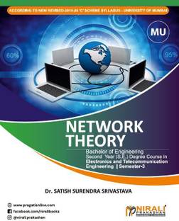 NETWORK THEORY - Second Year (S.E) Degree Course in Electronics and Telecommunication Engineering - Semester 3 - University of Mumbai (MU)