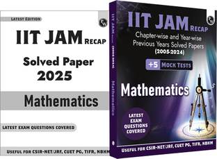 PW IIT JAM Recap 20 Years Mathematics PYQ Chapterwise & Yearwise Previous Year Solved Papers (2005-2024) with 5 Mock Tests l Latest Exam Questions Covered