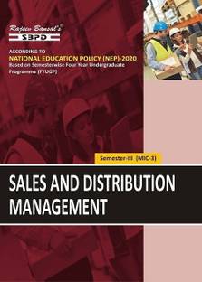Sales and Distribution Management  - 3rd Semester MIC & MDC-3 Syllabus based on Semesterwise FYUGP 1 Edition