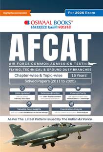 AFCAT 15 Years Chapter-wise & Topic-wise Solved Papers | For 2025 Exam
