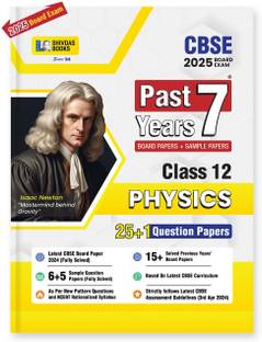 Shivdas CBSE Class 12 Past 7 Years Solved Papers (2015-2024) Physics 25+1 Board Papers and Sample Papers includes Delhi and Outside Delhi ALL SETS Fully Solved for 2025 Board Exams