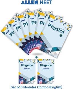 ALLEN PHYSICS NEET-UG Study Material Package for 11th, 12th & 12th Passed with Solutions (Set of 8 Modules) in English