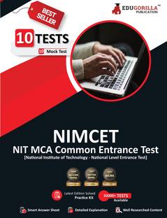 NIMCET 2023 : NIT MCA Entrance Exam - Mathematics, Computer Awareness, English, Analytical Ability and Logical Reasoning - 10 Mock Tests (1200 Solved MCQ) with Free Access to Online Tests  - 10 Mock Tests (1200 Solved MCQ) with Free Access to Online Tests