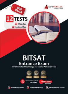 BITSAT Entrance Exam  - 8 Full-length Mock Tests + 4 Sectional Tests (1100+ Solved Questions) | Free Access to Online Tests