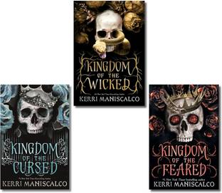 Kingdom of the Wicked Series 3 Set Books (Kingdom of the Feared, Kingdom of the Cursed & Kingdom of the Wicked) by Kerri Maniscalco, Paperback, English  - with Bookmark for Booklovers